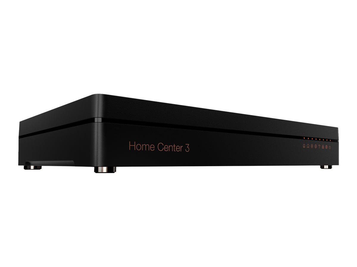 Fibaro Home Center 3 / Z-Wave 700 Smart Home Hub, Smart Home Management System mit Alexa und Google Assistant, FGHC3 EU Black