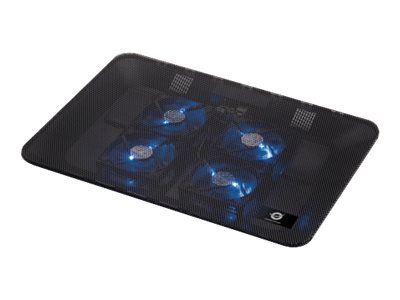 Conceptronic Kühlende Notebook-Unterlage mit 4 Lüftern