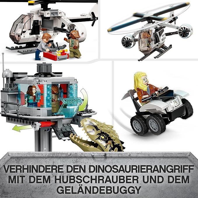 LEGO® 76949 Jurassic World™ - Giganotosaurus & Therizinosaurus Angriff (810 Teile)