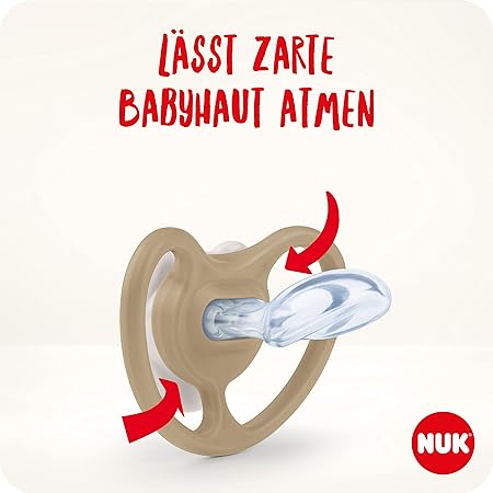 NUK Space Night Silikon-Schnuller 0-6M, 2 St, blau/mint NUK Space Night Silikon-Schnuller 0-6M, 2 St, blau/mint