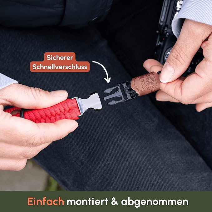 C-ROPE Kamera Handschlaufe Claw aus Paracord 30cm Red retail C-ROPE Kamera Handschlaufe Claw aus Paracord 30cm Red retail