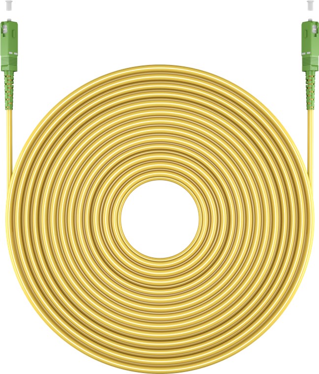 Glasfaserkabel (FTTH), Singlemode (OS2) Yellow, (Simplex), 3 m
