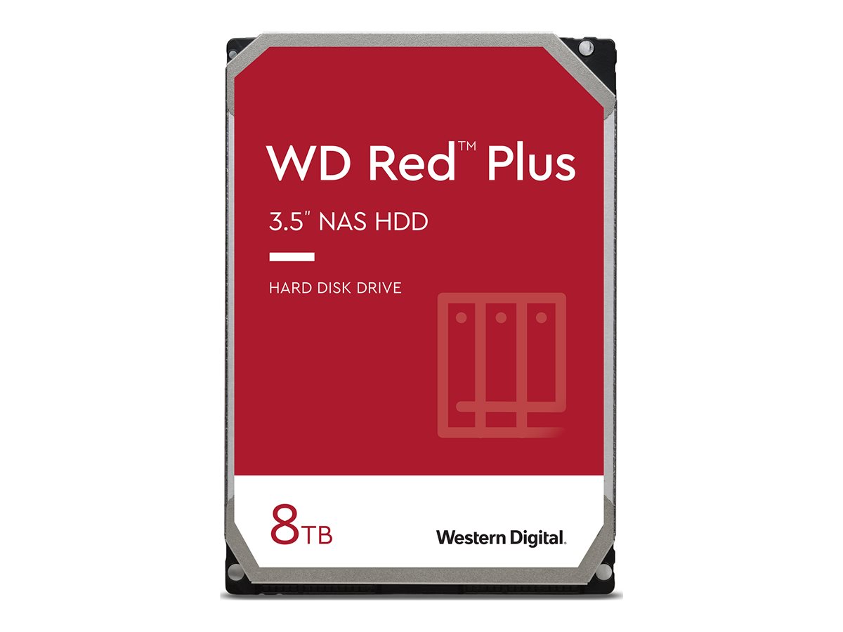 Western Digital Red Plus Interne Festplatte 8 TB 5640 RPM 256 MB 3.5" Serial ATA III
