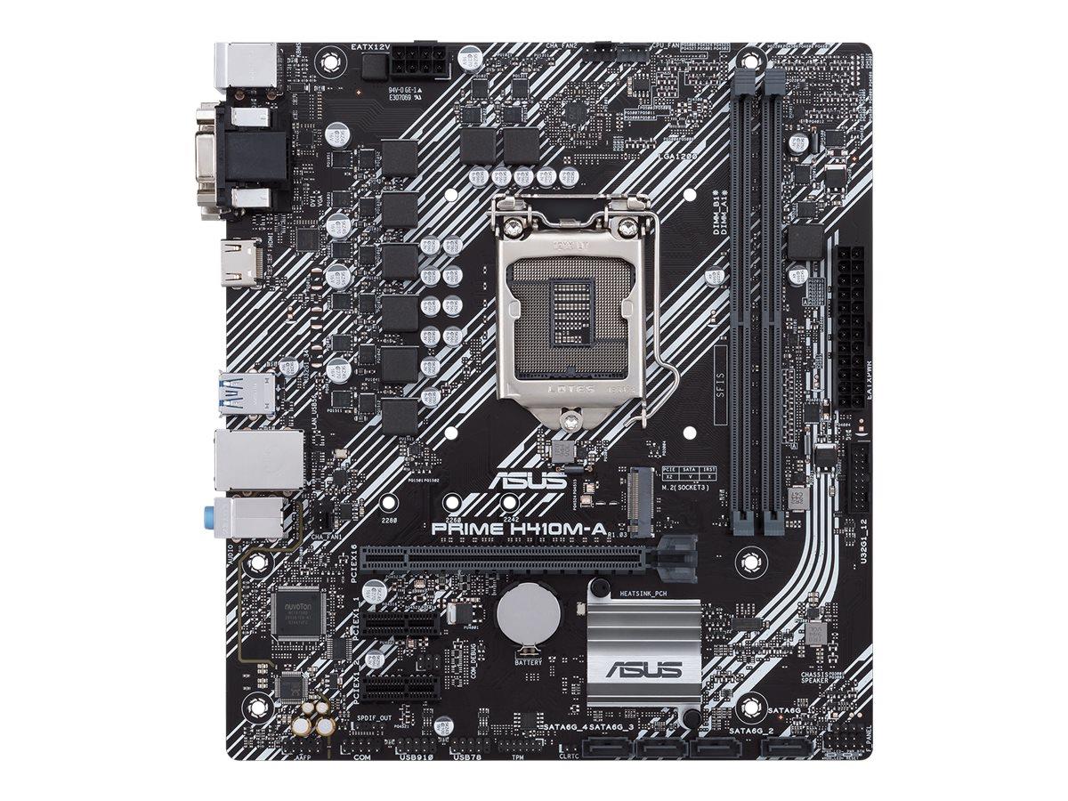 ASUS PRIME H410M-A/CSM - Motherboard - micro ATX - LGA1200-Sockel - H410 Chipsatz - USB 3.2 Gen 1 - Gigabit LAN - Onboard-Grafik (CPU erforderlich)