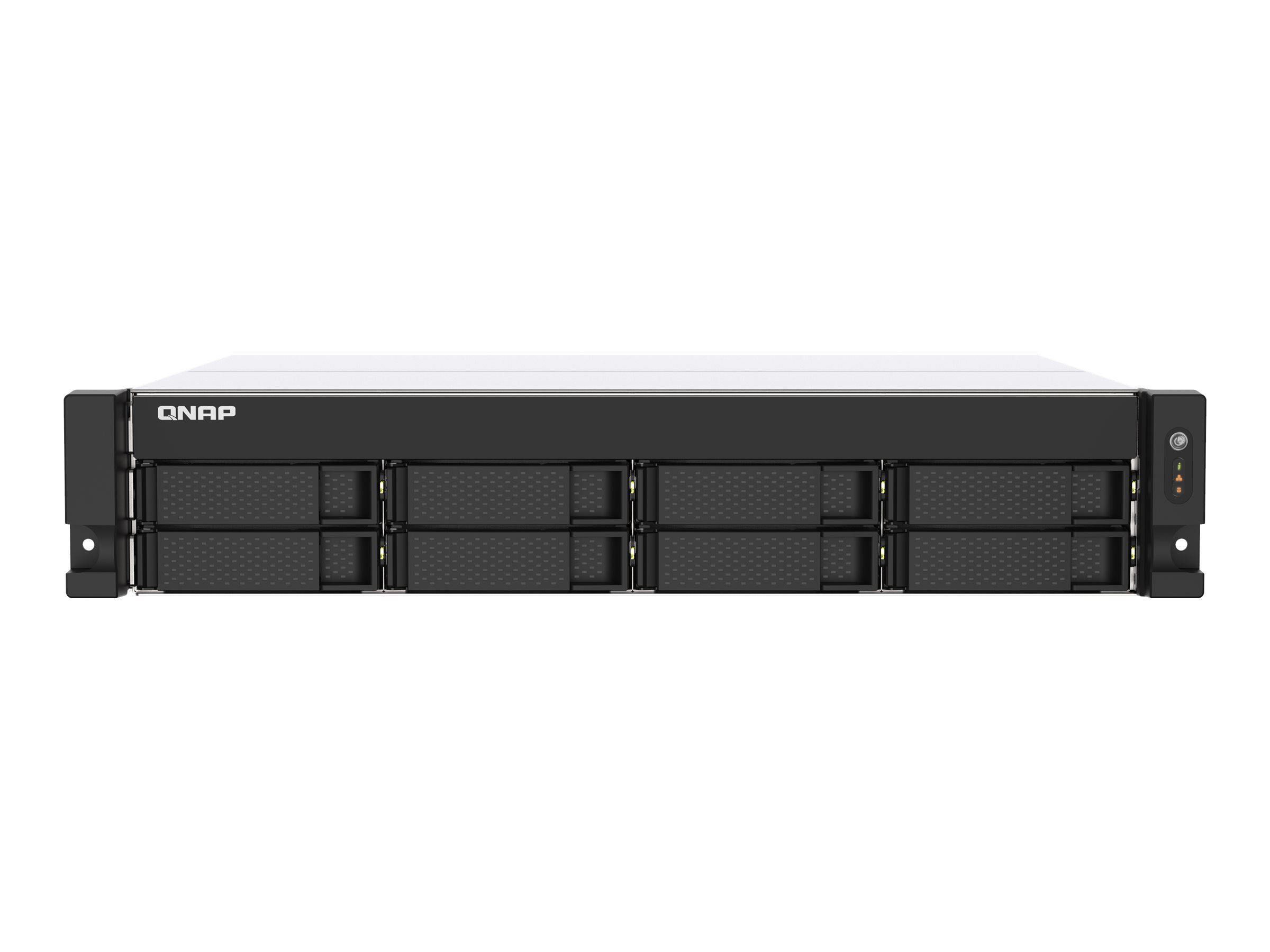 QNAP TS-873AEU-4G NAS & Speicherserver Rack (2U) Ryzen Embedded V1500B 4 GB DDR4 0 TB QuTS hero Schwarz