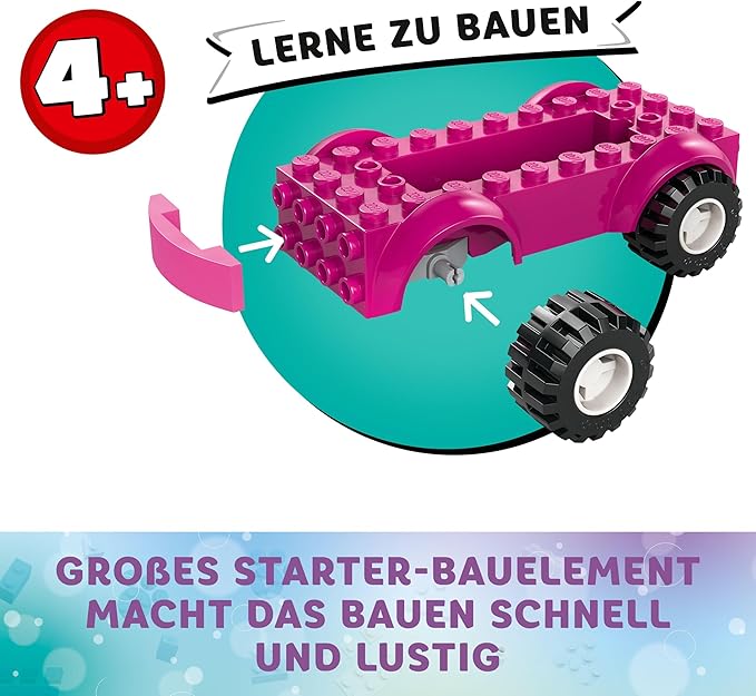 LEGO 4+ Gabbys Puppenhaus Gabbys Partyraum, Disco-Spielset mit Rutsche und Tierfiguren für kreative Rollenspiele, Geschenk für Mädchen und Jungen ab 4 Jahren 10797