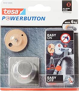 tesa Powerbutton Classic Haken Eckig 6kg