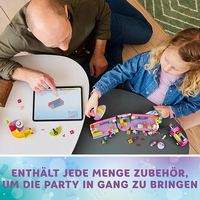 LEGO 4+ Gabbys Puppenhaus Gabbys Partyraum, Disco-Spielset mit Rutsche und Tierfiguren für kreative Rollenspiele, Geschenk für Mädchen und Jungen ab 4 Jahren 10797