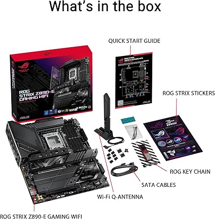 ASUS ROG STRIX Z890-E GAMING WIFI Intel Z890 LGA 1851 (Socket V1) ATX