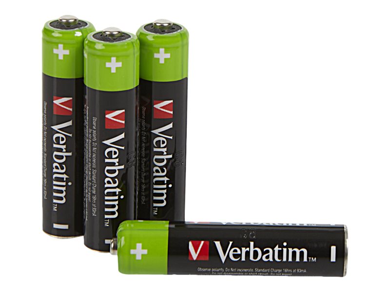Verbatim 49514 Haushaltsbatterie Wiederaufladbarer Akku AAA Nickel-Metallhydrid (NiMH)