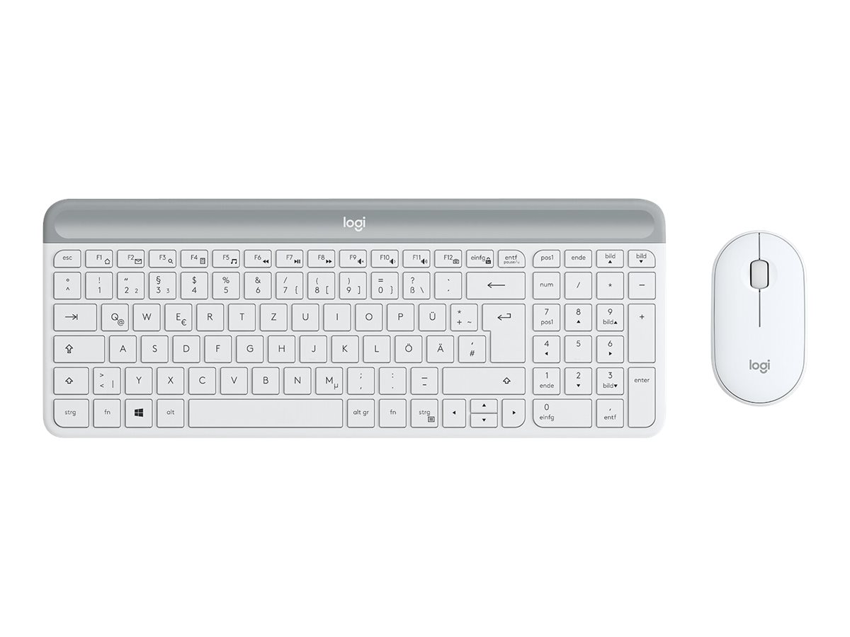 Logitech 920-009189 Tastatur Maus enthalten Universal RF Wireless QWERTZ Deutsch Weiß Logitech 920-009189 Tastatur Maus enthalten Universal RF Wireless QWERTZ Deutsch Weiß