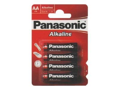 Goobay LR6 4-BL Panasonic Alkaline Power Einwegbatterie AA Alkali