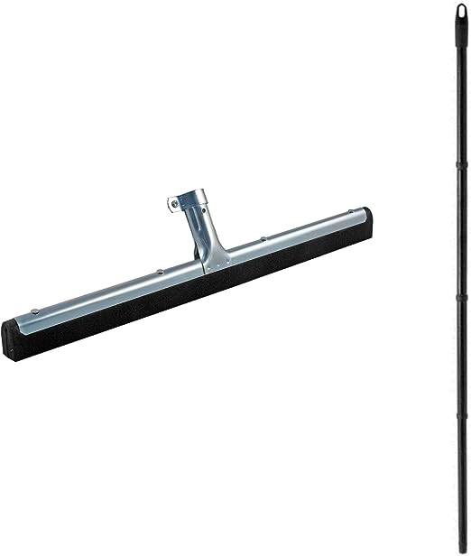 Novaliv Wasserschieber Bodenabzieher 60cm mit Stiel 130 cm Duschabzieher Abzieher Dusche Boden Abzieher Fenster Profi Wasser Abzieher Schieber für Boden Wasserabzieher Terasse Boden Pool