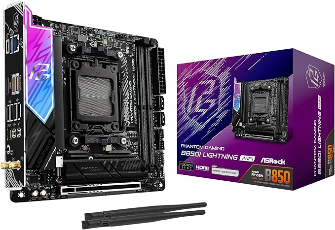Asrock Phantom Gaming B850I Lightning WiFi AMD B850 Sockel AM5 mini ITX