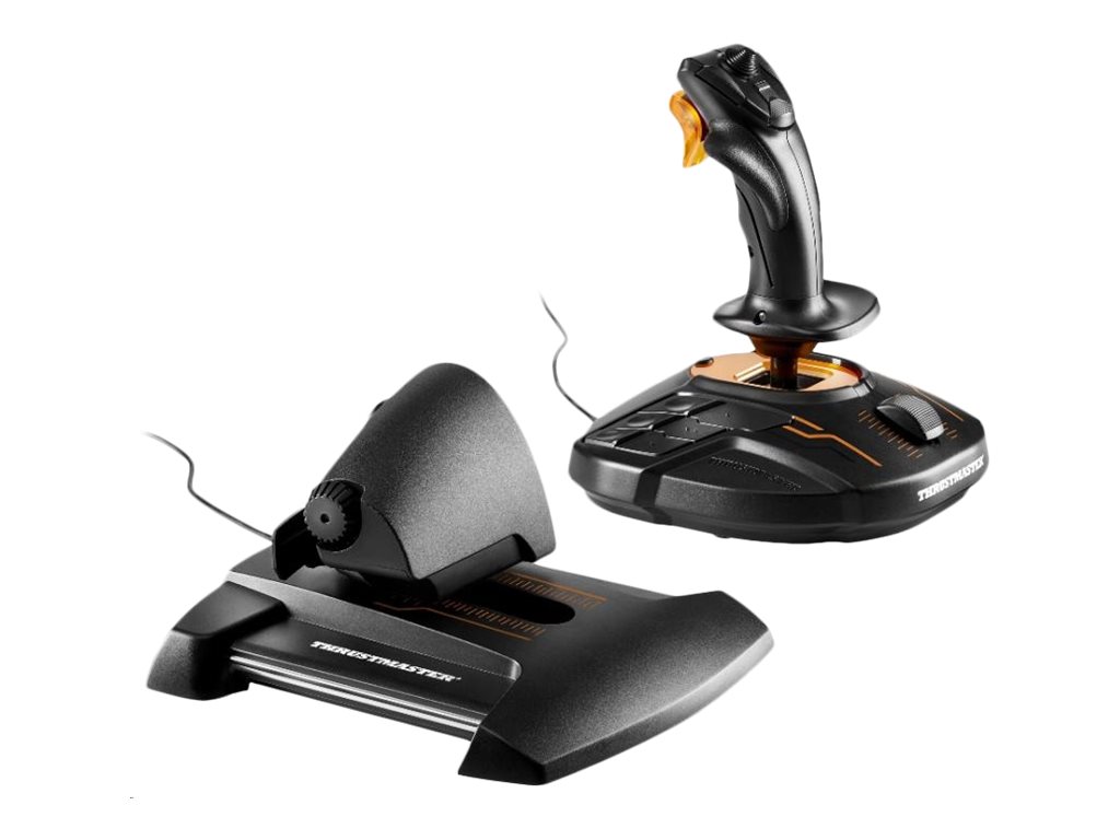 Thrustmaster T-16000M FCS Hotas Schwarz, Orange USB Joystick Analog / Digital MAC, PC