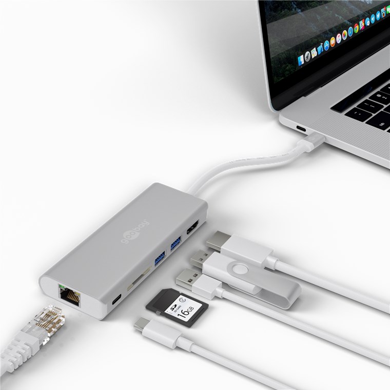 Wentronic goobay - Dockingstation - USB-C - HDMI - 10Mb Wentronic goobay - Dockingstation - USB-C - HDMI - 10Mb