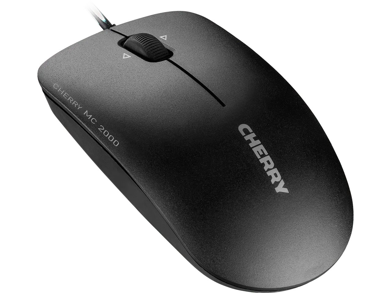 CHERRY MC 2000 Kabelgebundene Maus mit schwenkbarem Rad, Schwarz, USB