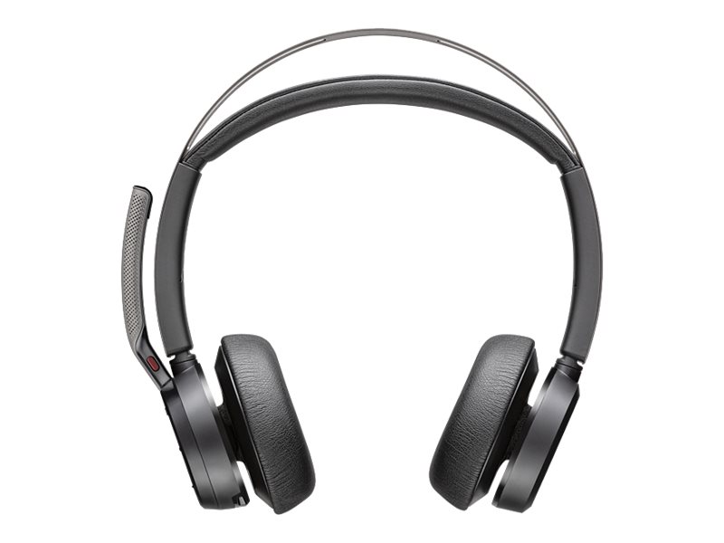 POLY Voyager Focus 2 Office Kopfhörer Verkabelt & Kabellos Kopfband Büro/Callcenter USB Typ-A Bluetooth Ladestation Schwarz