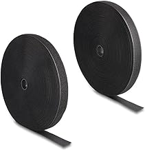 DELOCK Strapazier Klettband Haft u. Flauschband 25mx25mm SW