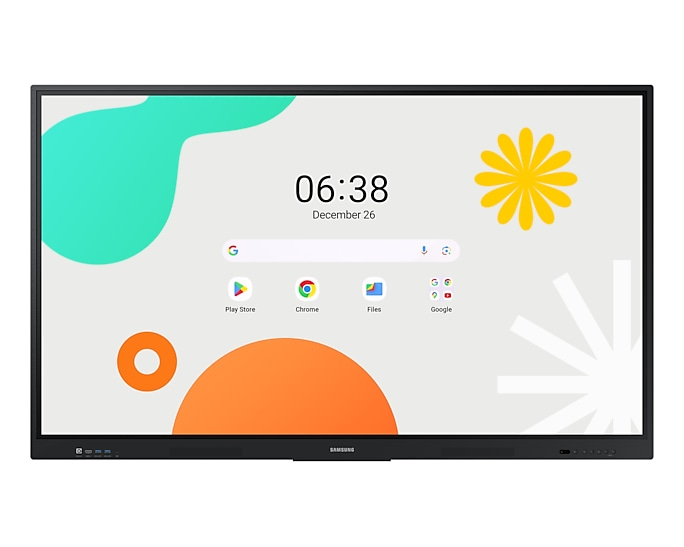 Samsung LH75WAFWLGCXEN Interaktives Whiteboard 190,5 cm (75") 3840 x 2160 Pixel Touchscreen Schwarz