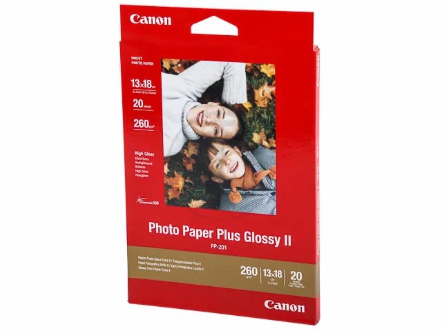 Canon PP-201 Glossy II Fotopapier Plus 13 x 18 cm – 20 Blatt