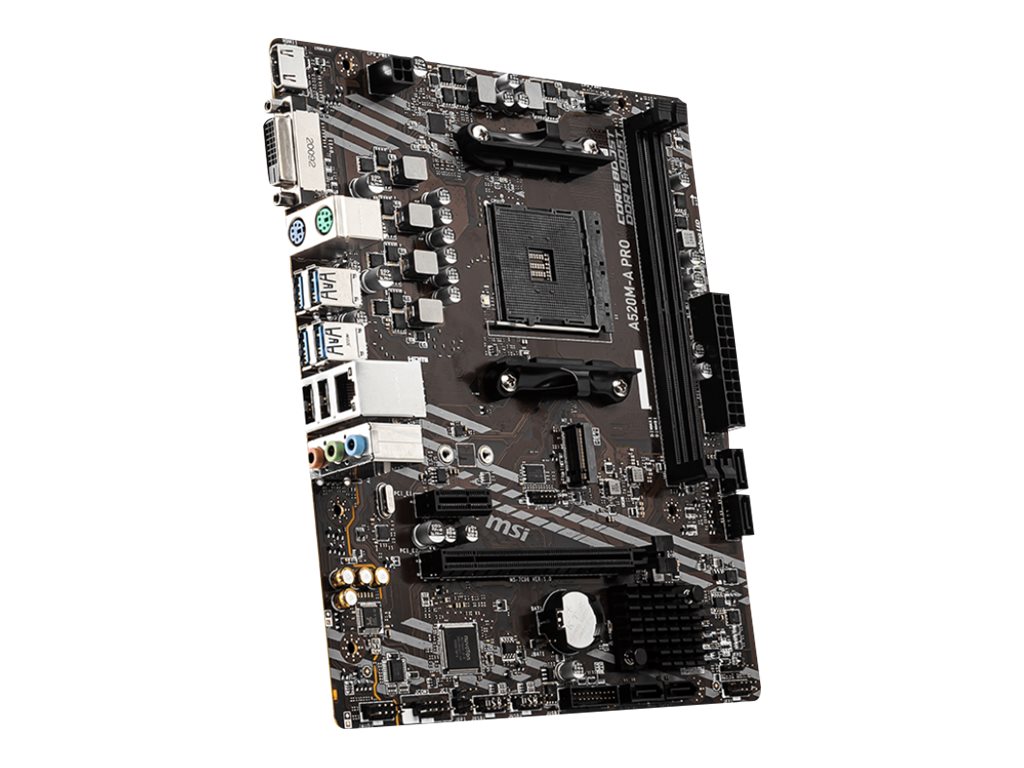 MSI A520M-A PRO Motherboard AMD A520 Sockel AM4 micro ATX