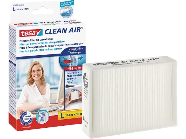 tesa Clean Air Feinstaubfilter, Größe L 14x10cm