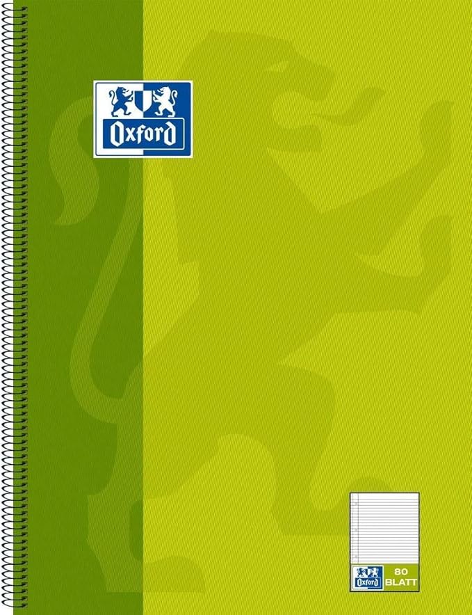 Oxford Collegeblock A4+220x295mm 80 Bl. Liniert Rand L