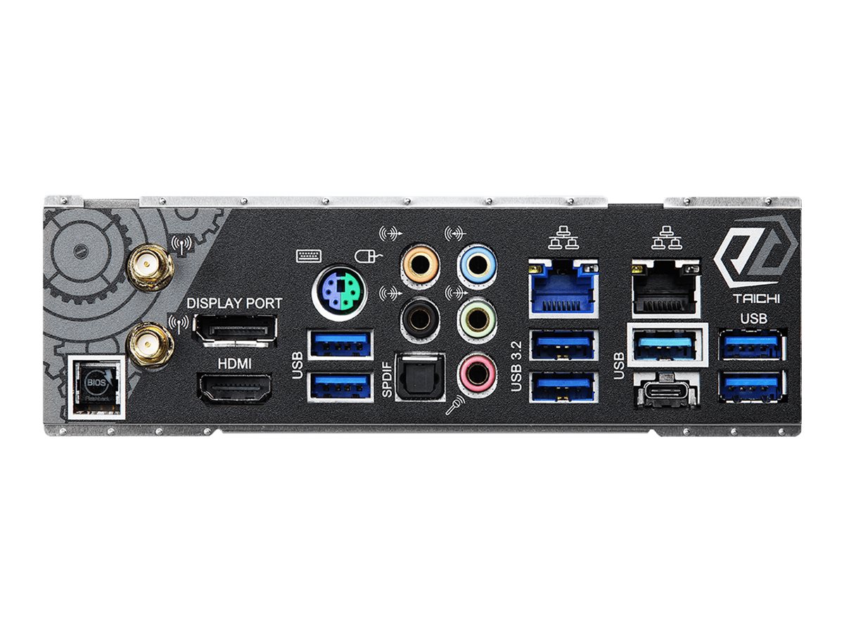 ASRock Z490 Taichi - Motherboard - ATX - LGA1200-Sockel - Z490 Chipsatz - USB-C Gen2, USB 3.2 Gen 1, USB 3.2 Gen 2, USB-C Gen 2x2 - Gigabit LAN, 2.5 Gigabit LAN, Wi-Fi, Bluetooth - Onboard-Grafik (CPU erforderlich)