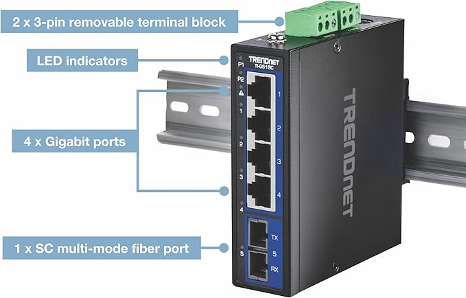 TRENDnet 5-PORT HARDENED INDUSTRIAL TRENDnet 5-PORT HARDENED INDUSTRIAL