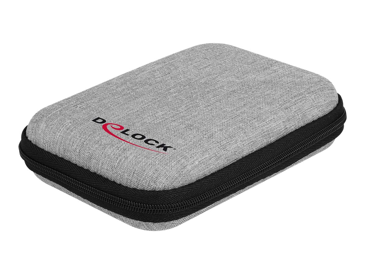 DeLOCK Schutztasche für 2.5″ SSDs, externe Gehäuse oder Festplatten bis 12 x 8 x 2 cm