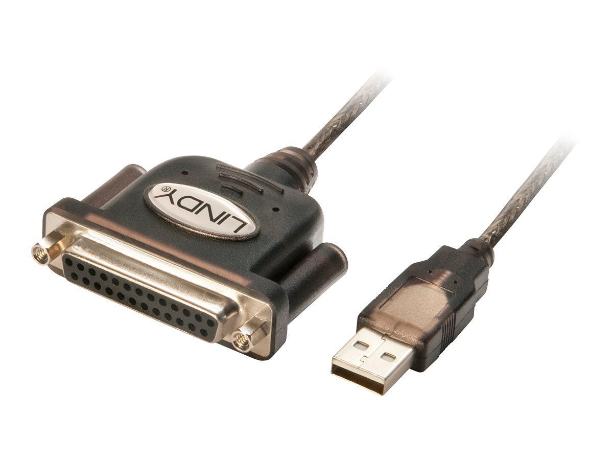 Lindy USB-/Parallelkabel - USB (M) zu DB-25 (W)
