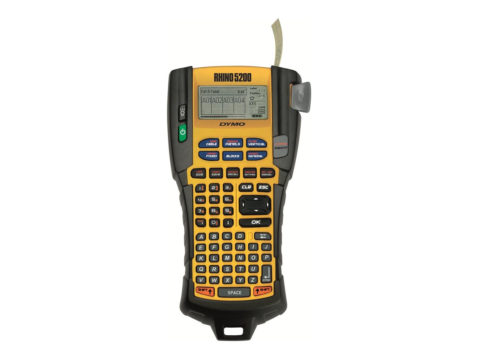 Dymo Rhino 5200 - Beschriftungsgerät - s/w - Thermotransfer - Rolle (1,9 cm)