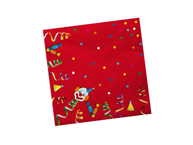 KARNEVAL - Servietten - 33 x 33 cm