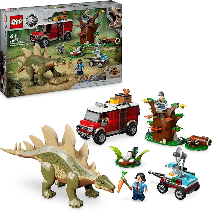 LEGO® Jurassic World™ 76965 - Dinosaurier-Missionen: Entdeckung des Stegosaurus (420 Teile)