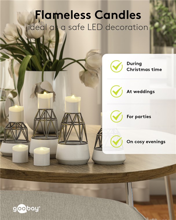 6er-Set LED-Teelichter 6er-Set LED-Teelichter