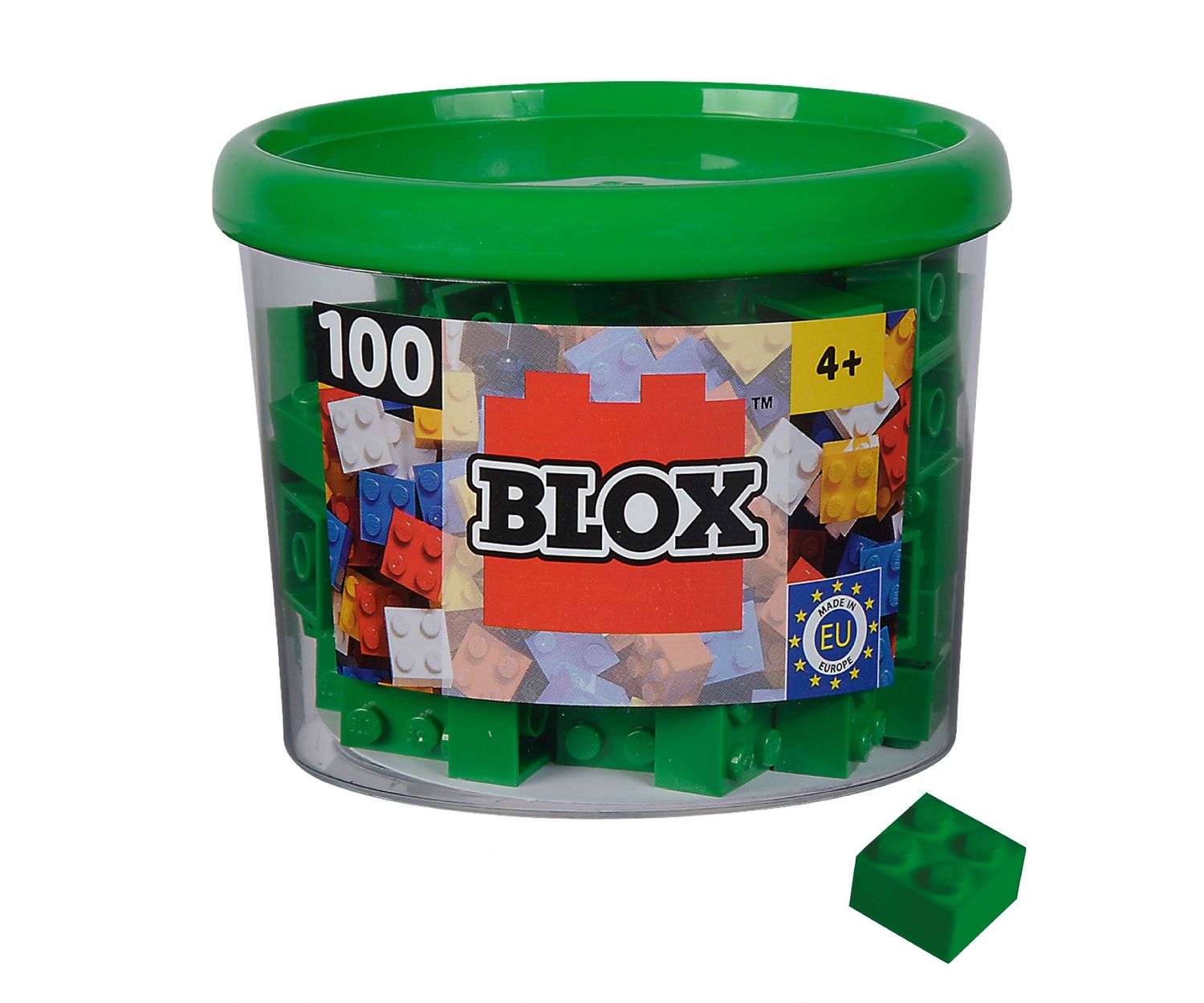 Androni - Blox 100 grüne 4er Steine in Dose