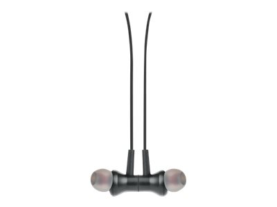 Manhattan Sound Science In-Ear Bluetooth-Sportheadset mit Nackenbügel, Bluetooth 5.0 + EDR, In-Ear-Design, omnidirektionales Mikrofon, integrierte Bedienelemente, schwarz
