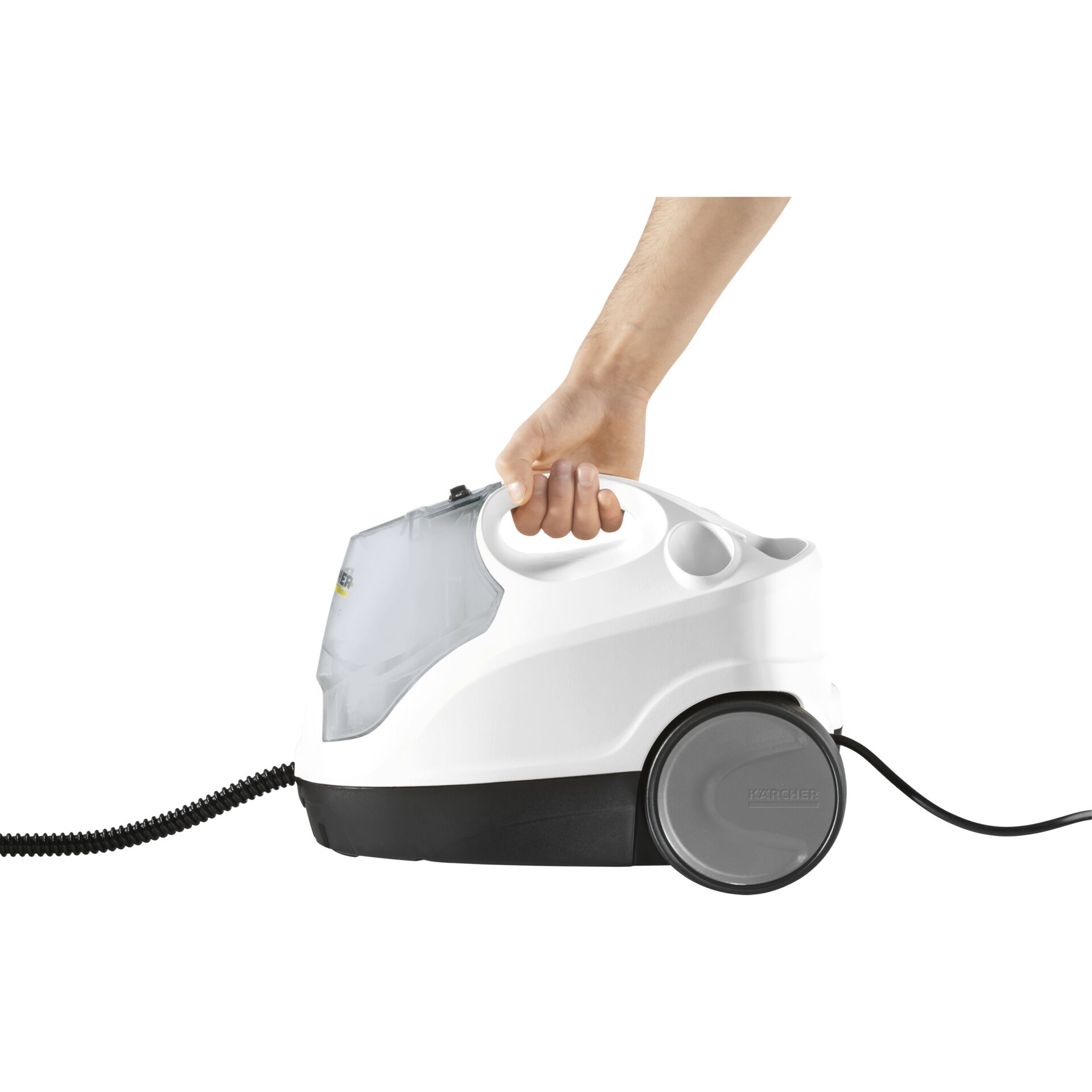 Kärcher Dampfreiniger SC 4 EasyFix, Dampfdruck: 3,5 bar, Aufheizzeit: 4 min., Leistung: 2.000 W, Flächenleistung: 100 m², 2-Tank-System: 0,5 l + 0,8 l, mit Bodenreinigungsset EasyFix, Düsen und Bezüge Kärcher Dampfreiniger SC 4 EasyFix, Dampfdruck: 3,5 bar, Aufheizzeit: 4 min., Leistung: 2.000 W, Flächenleistung: 100 m², 2-Tank-System: 0,5 l + 0,8 l, mit Bodenreinigungsset EasyFix, Düsen und Bezüge