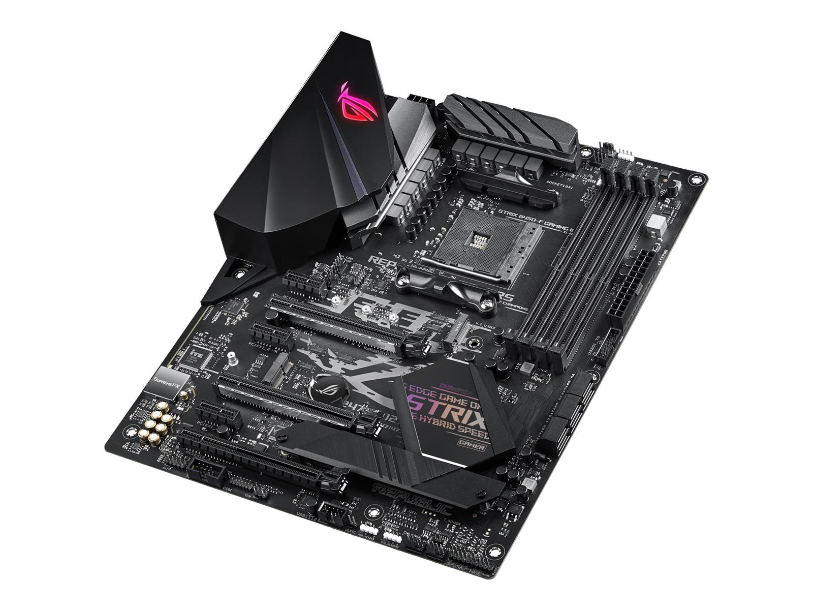 ASUS ROG STRIX B450-F GAMING II - Motherboard - ATX - Socket AM4 - AMD B450 Chipsatz - USB-C Gen1, USB 3.2 Gen 1, USB 3.2 Gen 2 - Gigabit LAN - Onboard-Grafik (CPU erforderlich)
