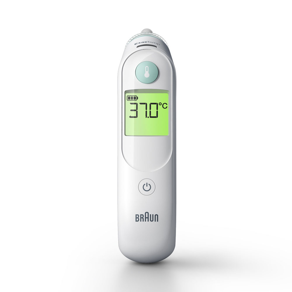 Braun ThermoScan 6 Kontakt-Thermometer Weiß Ohr Tasten