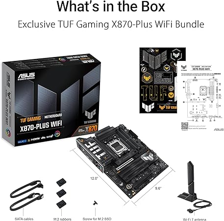 ASUS TUF GAMING X870-PLUS WIFI AMD X870 Sockel AM5 ATX