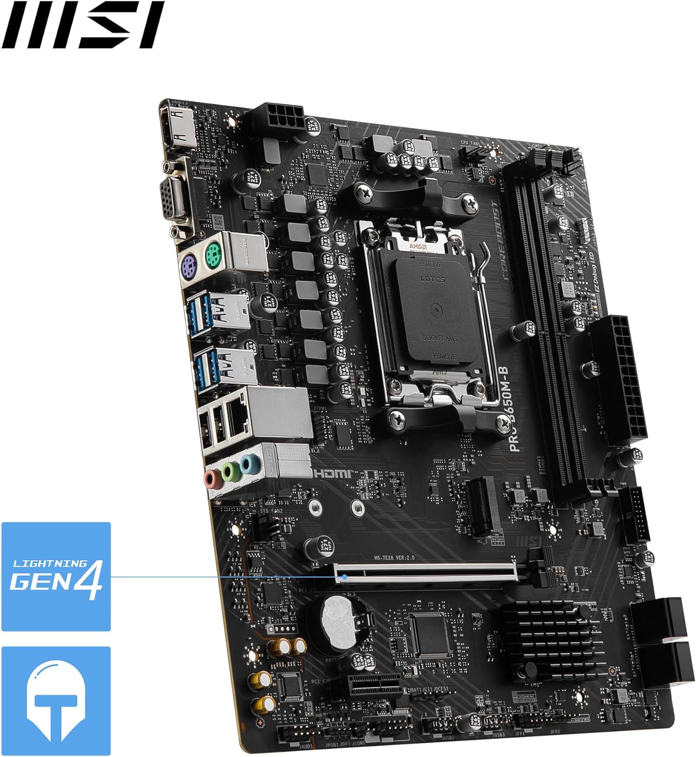 MSI PRO B650M-B Motherboard AMD B650 Sockel AM5 micro ATX