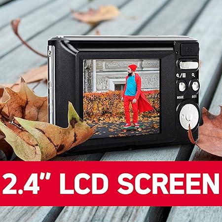 AGFA Photo Realishot DC5200 - Kompaktes Digitalkamera, 21MP, 2,4” LCD-Bildschirm, 8X Digitalzoom, HD 720p Video, Lithiumbatterie, SD-Karten, Szenenmodi - Schwarz AGFA Photo Realishot DC5200 - Kompaktes Digitalkamera, 21MP, 2,4” LCD-Bildschirm, 8X Digitalzoom, HD 720p Video, Lithiumbatterie, SD-Karten, Szenenmodi - Schwarz