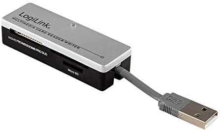 LogiLink Cardreader USB 2.0 extern Mini All-in-1 - Kartenleser (MS, MS PRO, MMC, SD, MS Duo, MS PRO Duo, miniSD, RS-MMC, MMCmobile, microSD, MMCplus, SDHC, MS Micro)