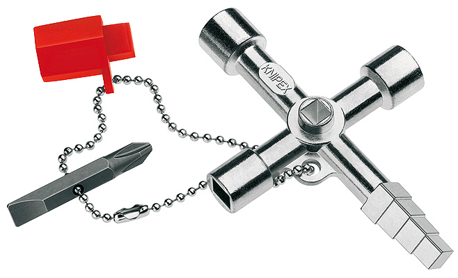 KNIPEX Profi-Key für gängige Absperrsysteme 89 mm 00 11 04
