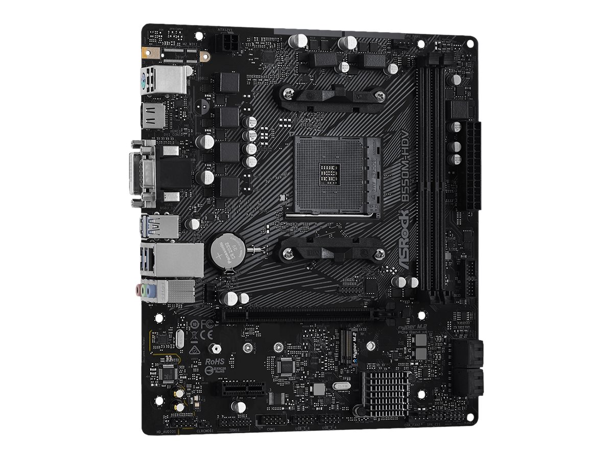 Asrock B550M-HDV AMD B550 Sockel AM4 micro ATX