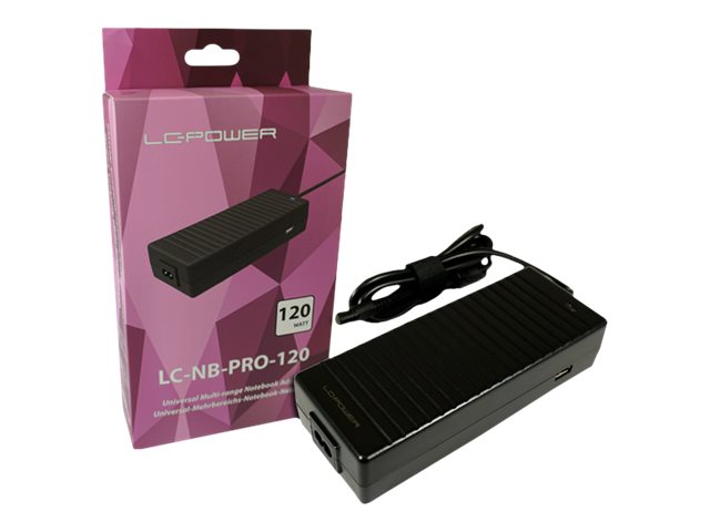 LC-Power LC-NB-PRO-120 Netzteil & Spannungsumwandler Drinnen 120 W Schwarz