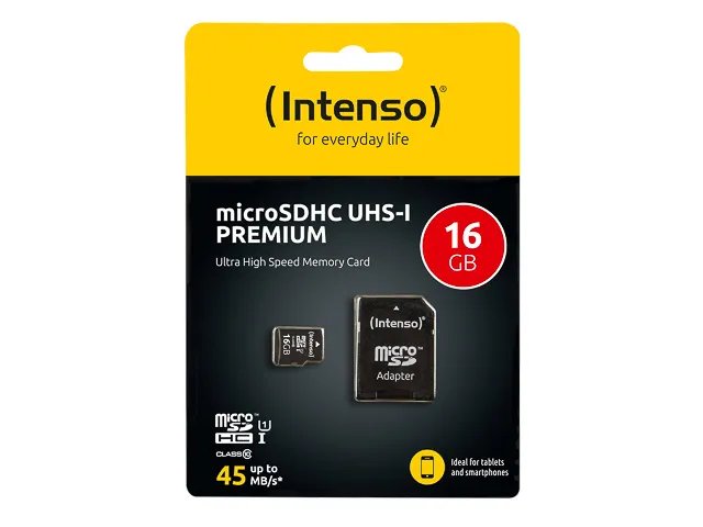 Intenso 16GB microSDHC UHS-I Klasse 10