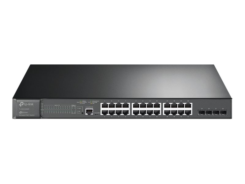 TP-Link Omada SG3428MP Netzwerk-Switch Managed L2+ Gigabit Ethernet (10/100/1000) Power over Ethernet (PoE) 1U Schwarz